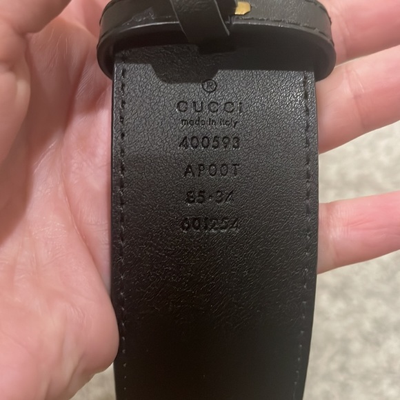 Black Gucci belt size 85 - Picture 3 of 8